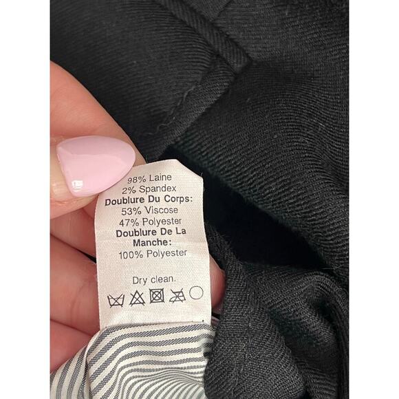 J. Crew Long Sleeve Notch Lapel Single Breasted Schoolboy Blazer Black Women's 4 - Picture 7 of 8